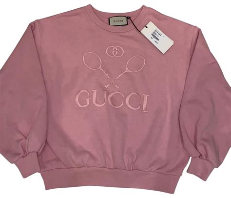 pink gucci sweatshirt tennis|pink gucci hoodie.